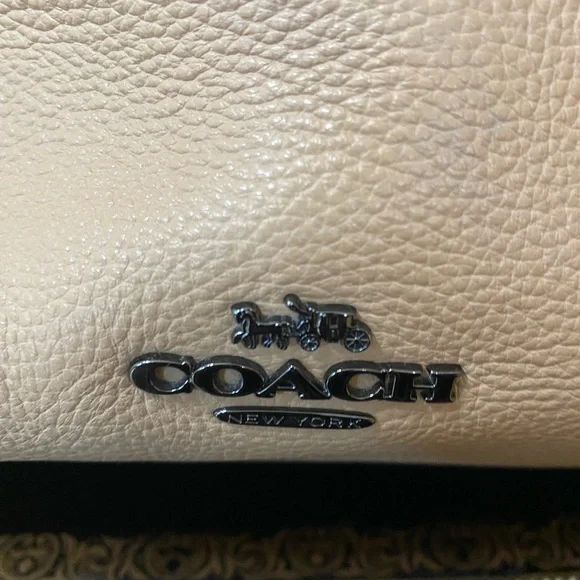 COACH Tan Natural Calf Leather Dufflette Crossbody Bag,Dark Nickel Tone hardware - Picture 2 of 16